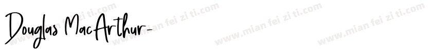 Douglas MacArthur字体转换